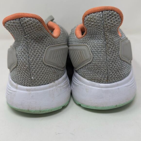 Adidas Cloud-foam sneakers, women’s US 10, gray/peach/seafoam green, preowned - Picture 4 of 11
